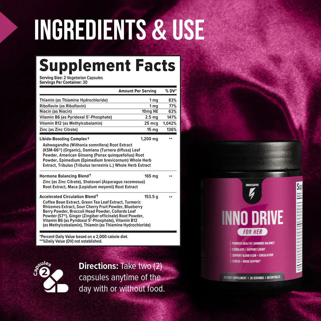 3 Bottles of Inno Drive: For Her - Image 5