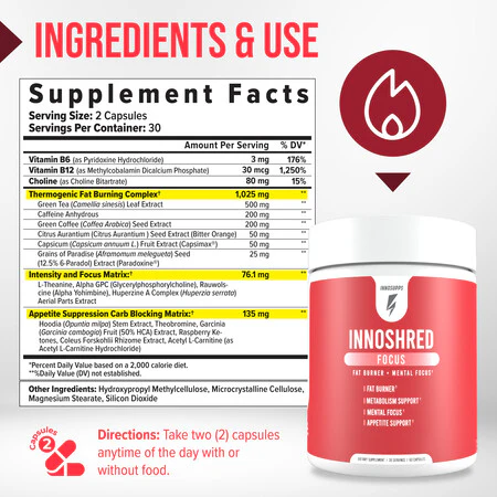 3 Bottles of Inno Shred Focus - Image 4