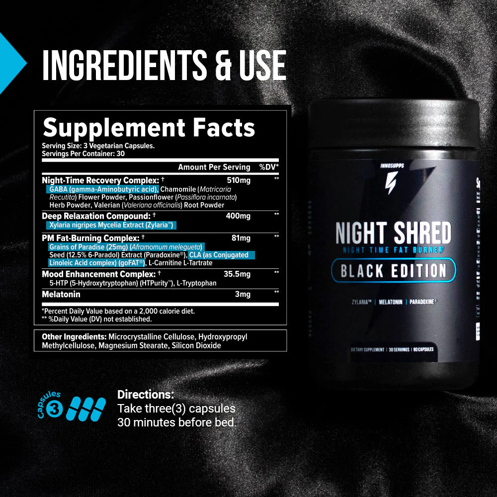 Night Shred Black Melatonin Free - Image 4